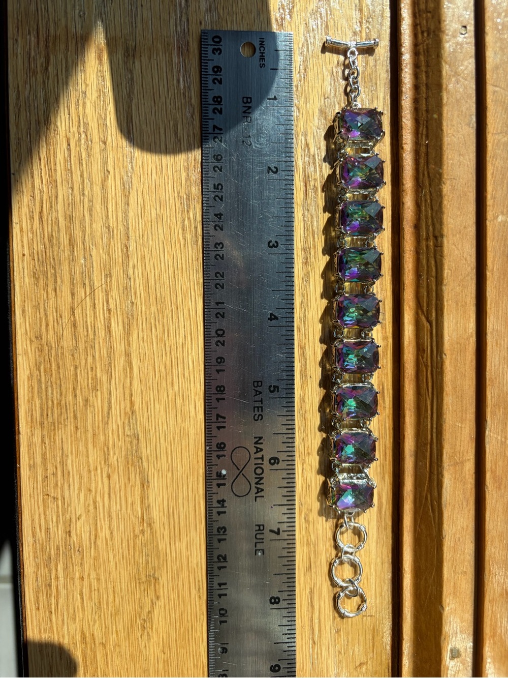 925 STERLING SILVER MYSTIC TOPAZ BRACELET - Picture 10 of 13